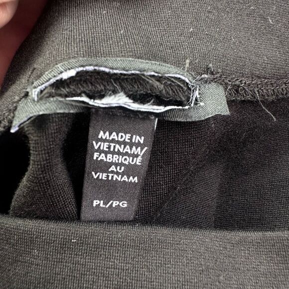 Eileen Fisher $198 Washable Flex Ponte Pintuck Pants black PET large NEW - Picture 8 of 8